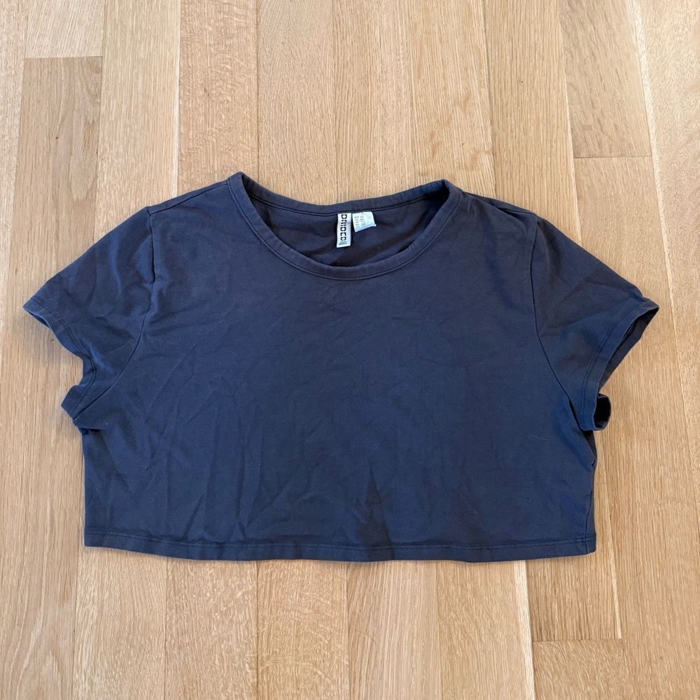H&M Dark Gray Basic Tee